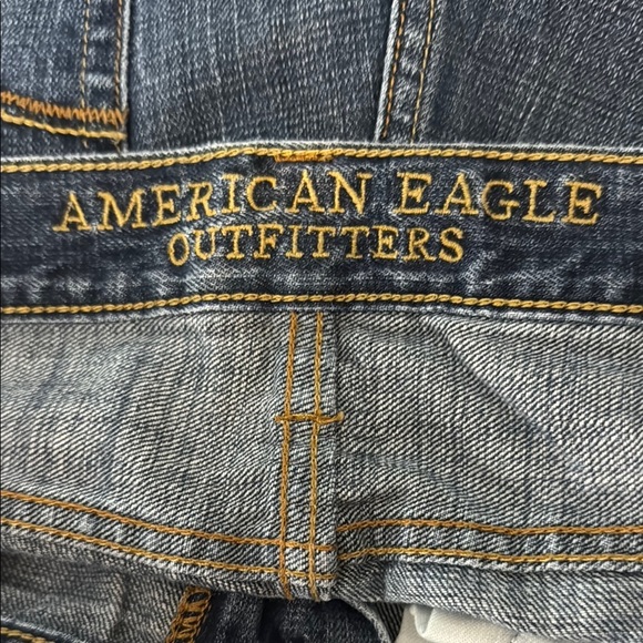 American Eagle Original Straight Men's Blue Jeans Size 32 - Picture 10 of 12